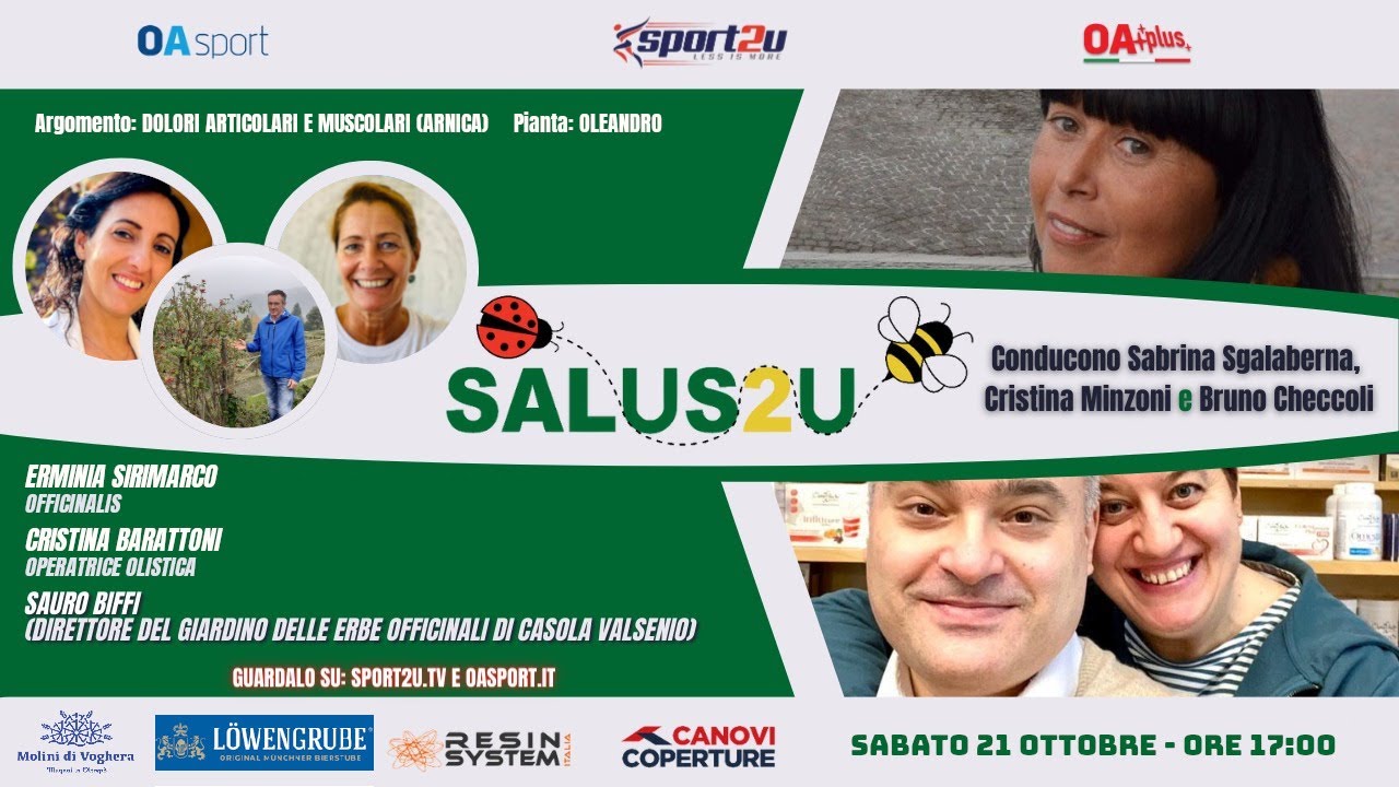 Erminia Sirimarco, Officinalis e Cristina Barattoni, operatrice olistica, a Salus2u - 33a Puntata