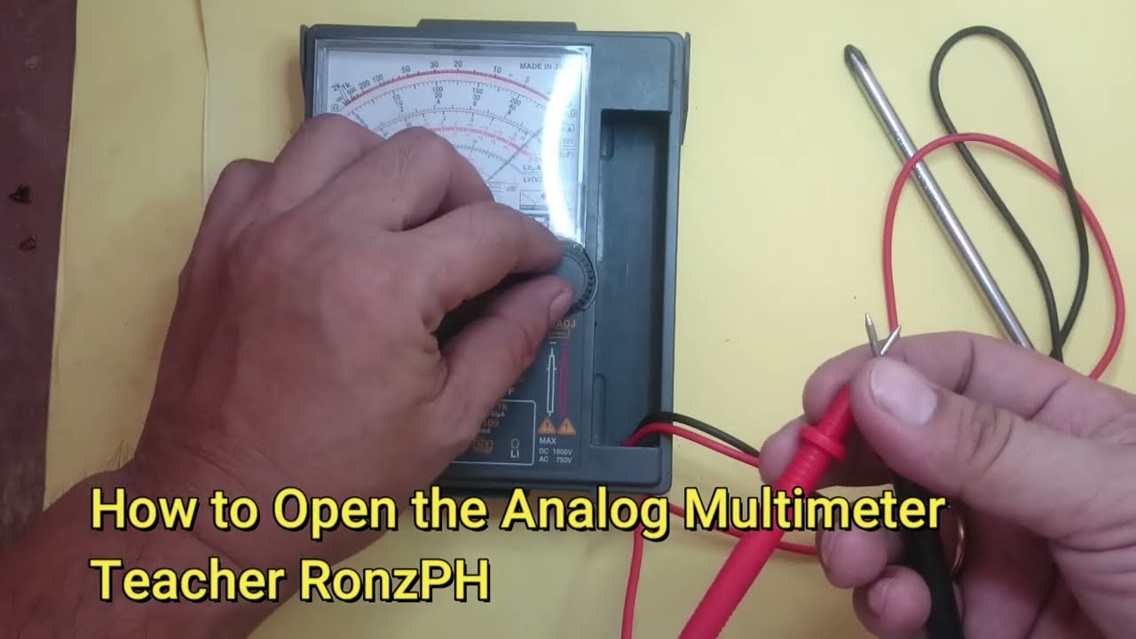 How to OPEN Analog Multimeter