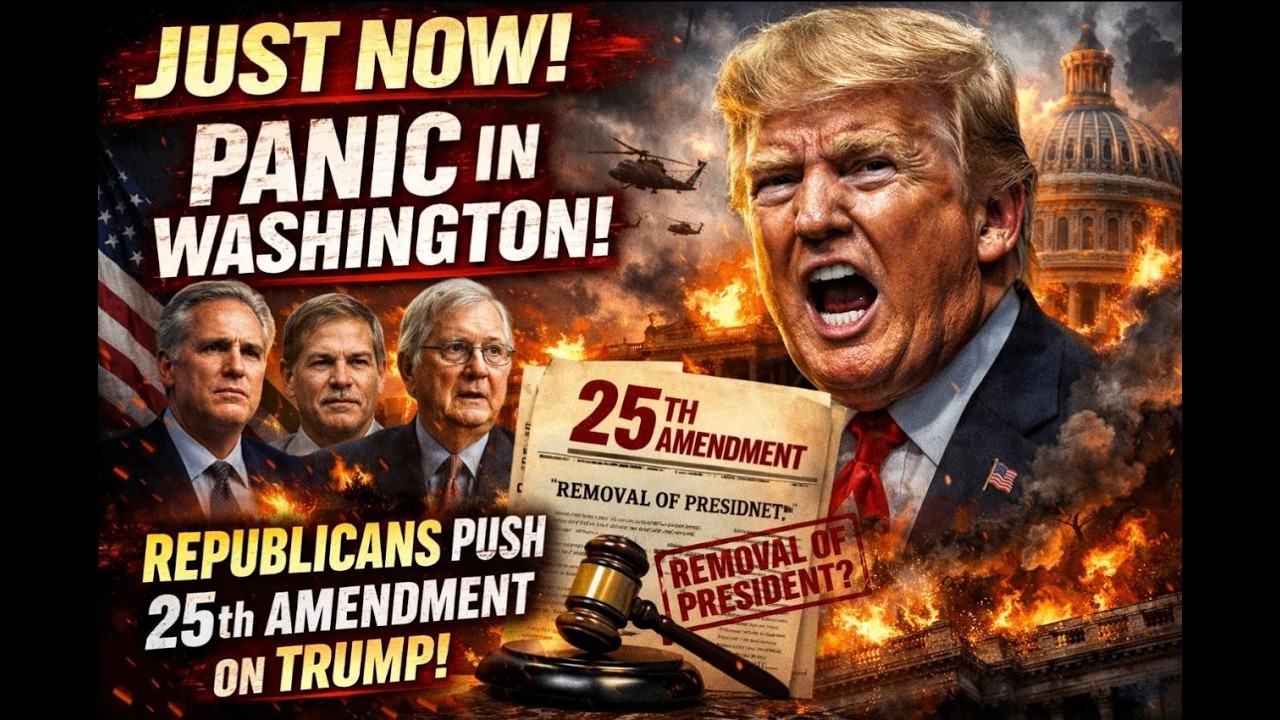 JUST NOW: Panic in Washington as Republicans Push 25th Amendment on Trump