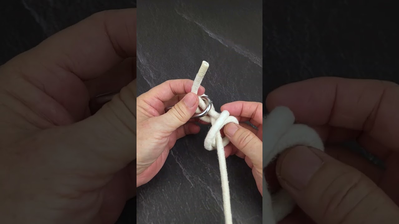 Learn how to tie knot on a Swivel Ring