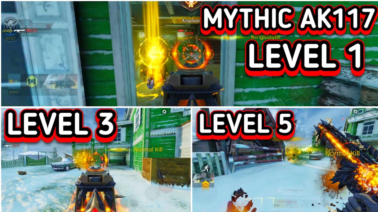 Mythic Ak117 Full Max Upgrade Gameplay - Kill Effect - All Levels IRON Sight Codm S7 Leaks