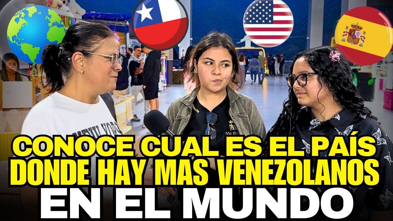¡No CREERÁS cual es el PAÍS con MÁS VENEZOLANOS en el MUNDO!