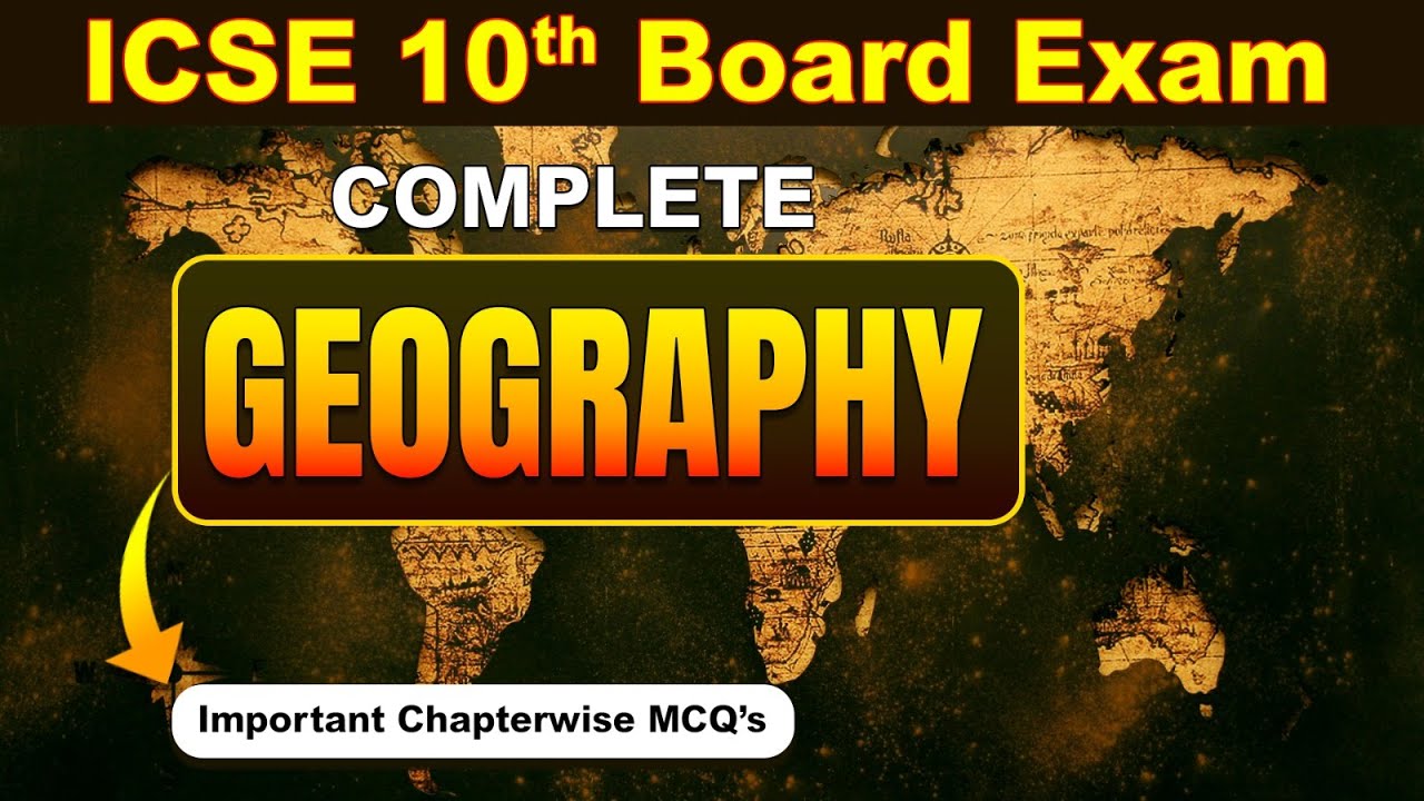 ICSE Class 10 Geography: Most Important MCQs for 2025 Exam! (Secret REVEALED!)