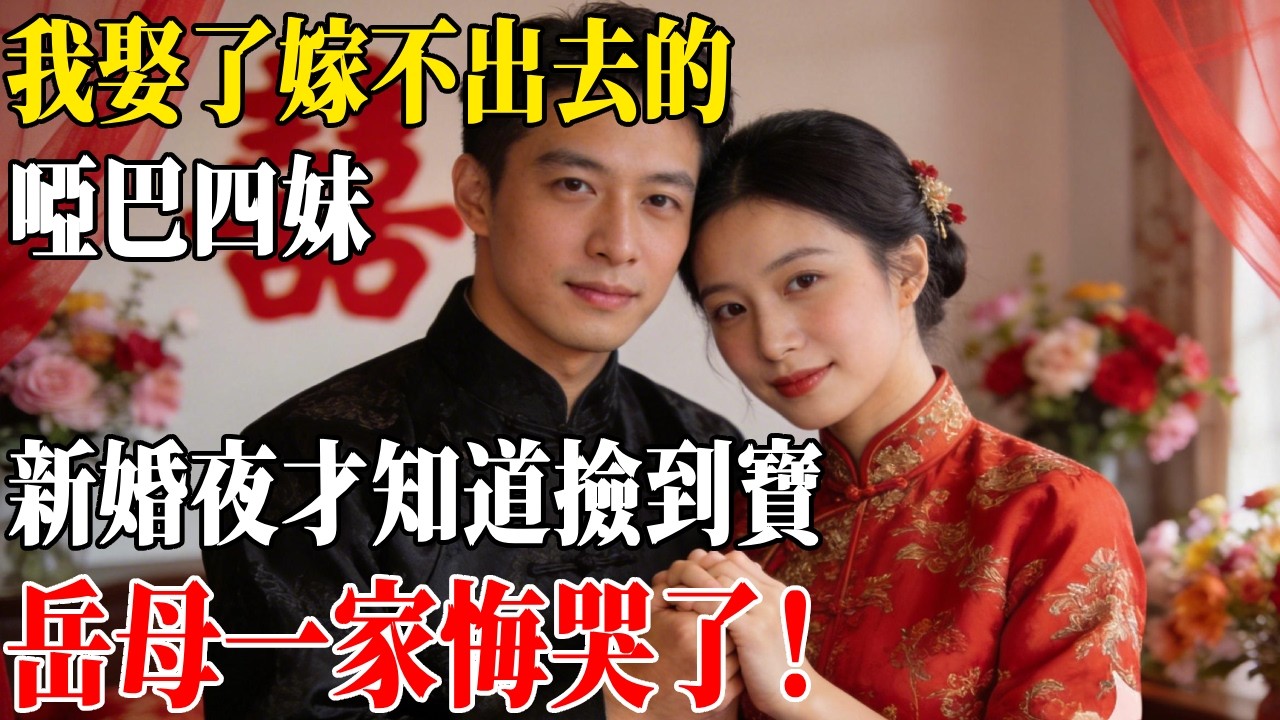 我娶了嫁不出去的啞巴四妹，新婚夜才知道撿到寶，岳母一家悔哭了！#民間故事 #人間故事會