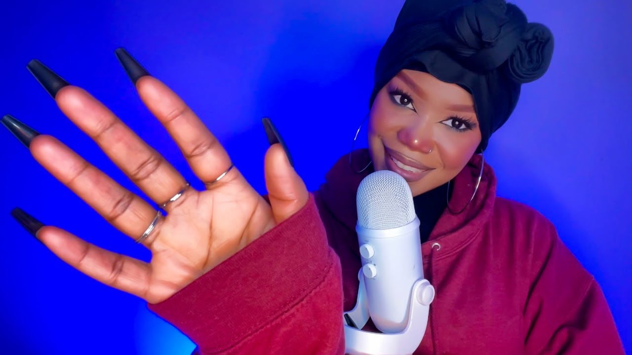 ASMR | Trigger Words, Mouth Sounds, Up Close Hand Movements, Air Tracing, Mic Tapping
