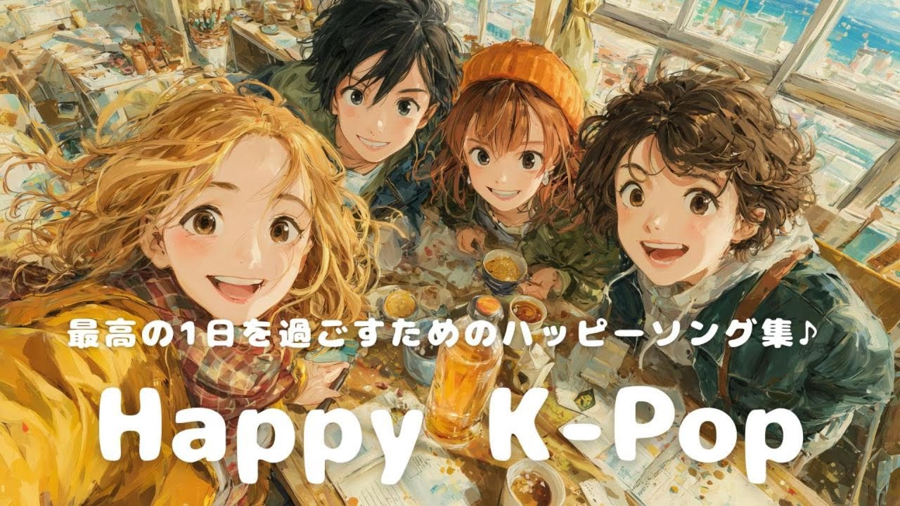 【PlayList】最高の1日を過ごすためのハッピーK-POP集｜通勤や通学、家事などの作業BGMにおすすめ♪