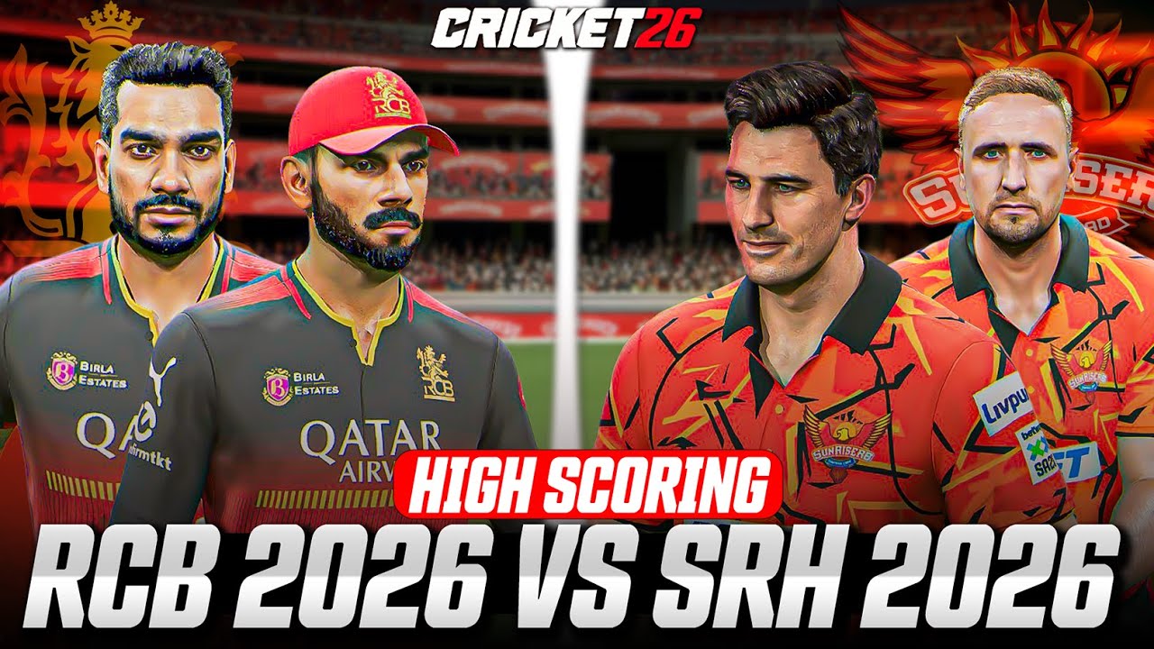 RCB 2026 VS SRH 2026🔥 | HIGH SCORING THRILLER 😱| Cricket 26 Gameplay