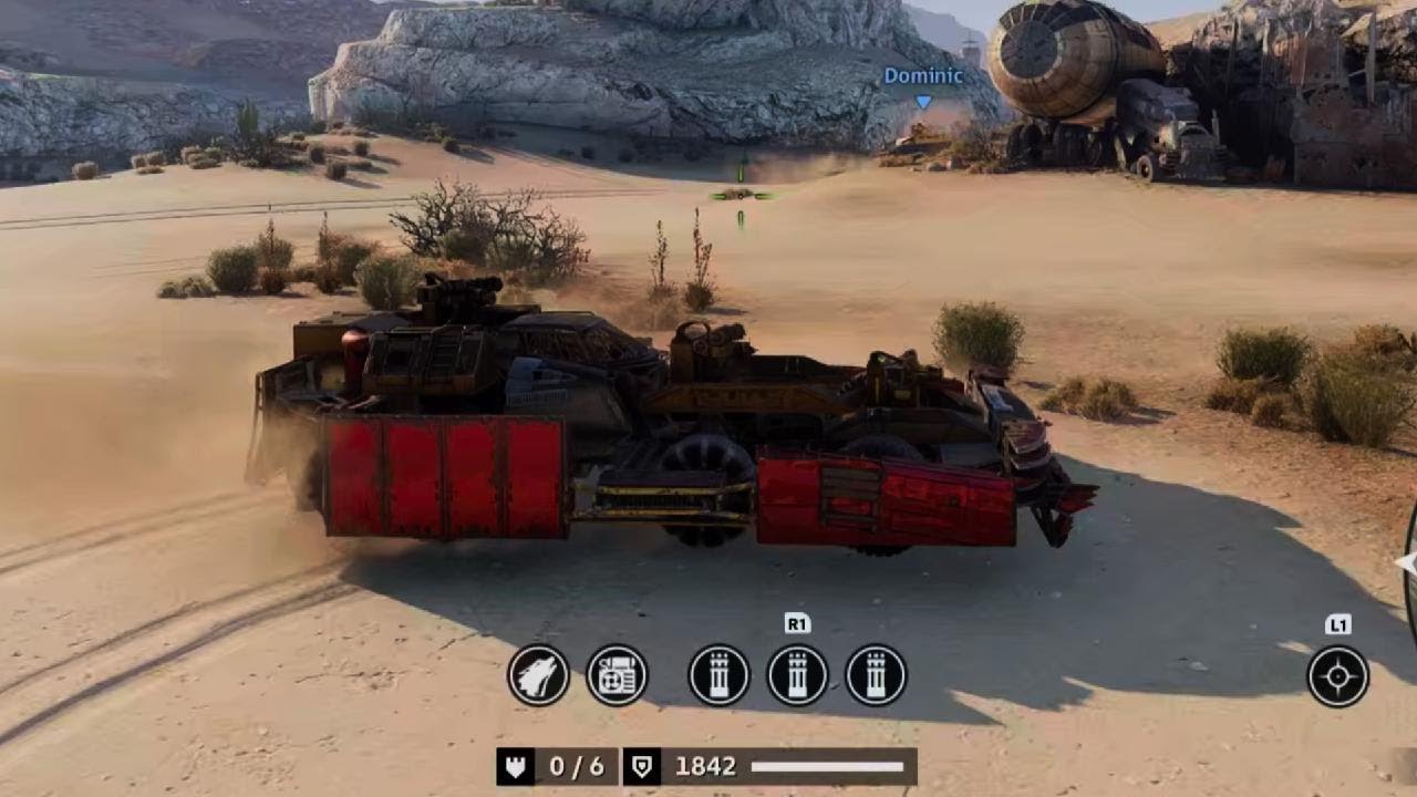 Crossout PvP. Farming Resources: Batteries and Fuel. 6499 PS Equalizer Farmer Build Gameplay