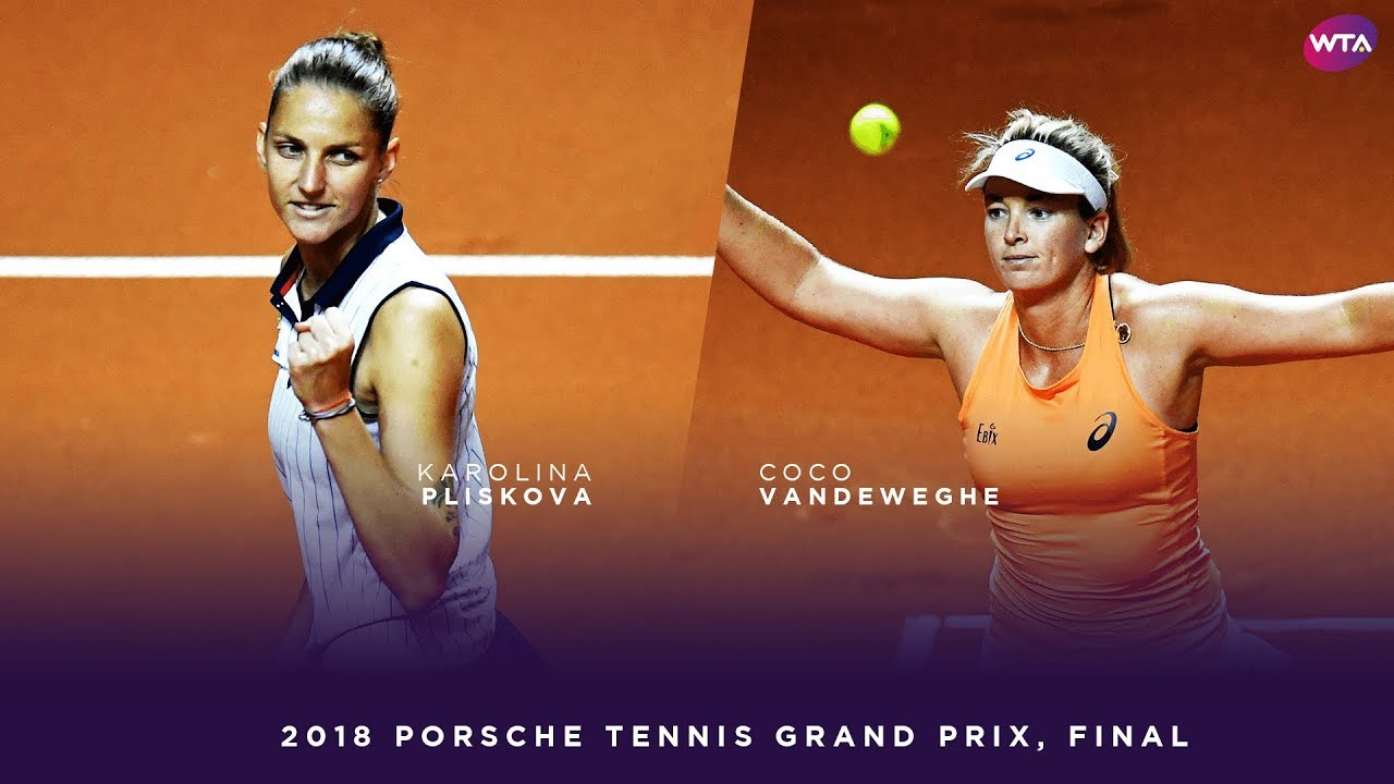 Karolina Pliskova vs. CoCo Vandeweghe | 2018 Porsche Tennis Grand Prix Final | WTA Highlights