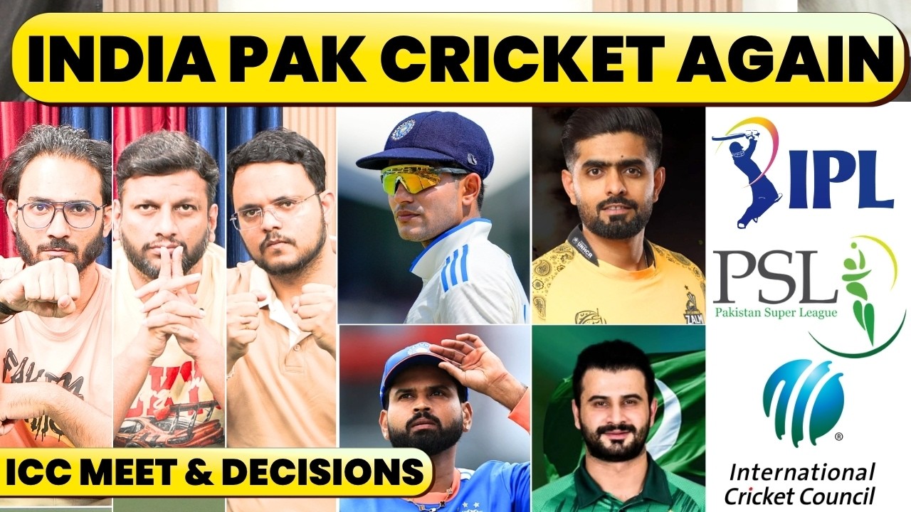 🔴INDIA PAKISTAN CRICKET REVIVAL, TEST CRICKET, T20 PLAN READY BY ICC. DECISION SOON.
