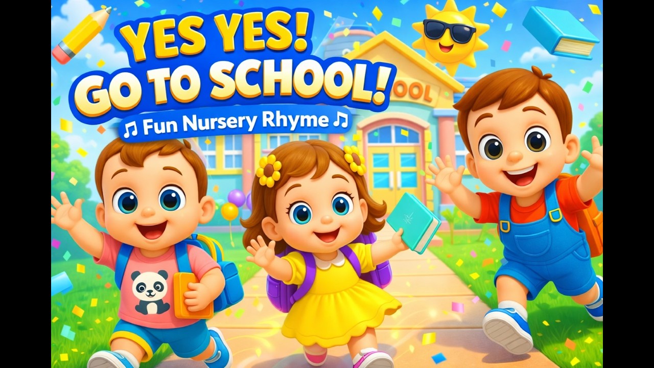 Yes Yes Go to School Song | Baby Nursery Rhymes & Kids Songs