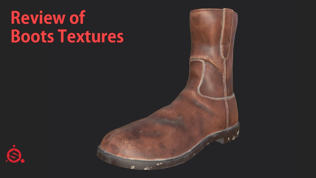 [Texturing/Shading] Review of Boots Textures in Substance Painter, 리얼타임 부츠 리뷰