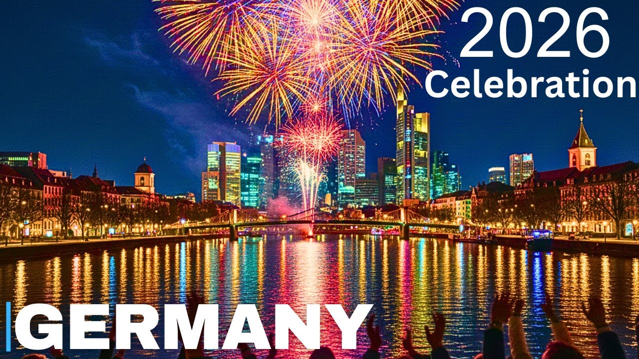 🇩🇪 4K HDR | Frankfurt New Year&rsquo;s 2026 Celebration 🎉 | Most Beautiful New Year Fireworks of Germany