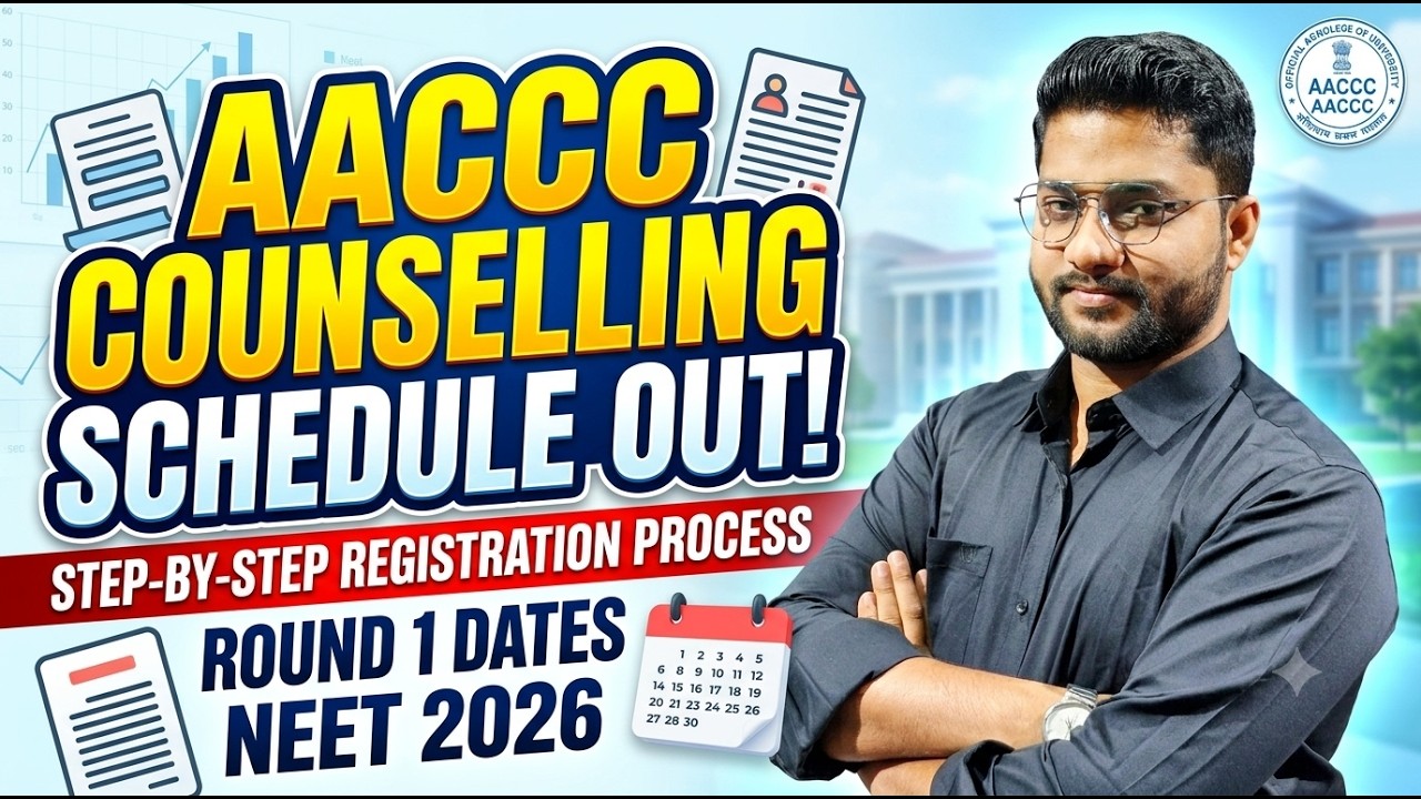 AACCC UG Counselling Schedule 2026 OUT! | BAMS / BHMS / BUMS Dates & Registration Process#aaccc