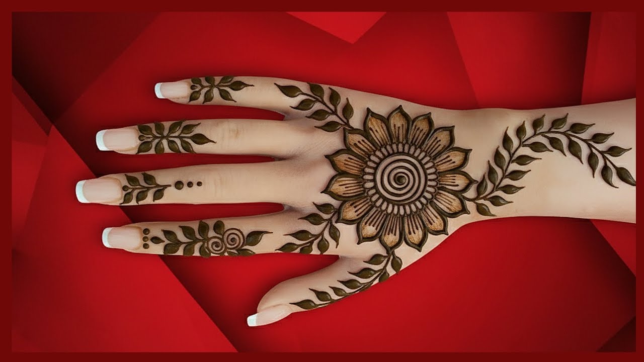 Easy Back Hand Flower Mehndi Design | Simple Arabic Mehndi Design Step by Step for Beginners