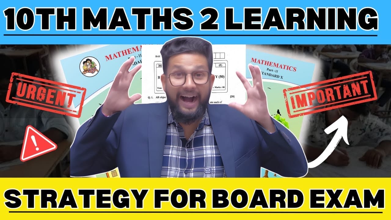 10TH MATHS 2 LEARNING STRATEGY FOR BOARD EXAM 2024 | JR TUTORIALS |