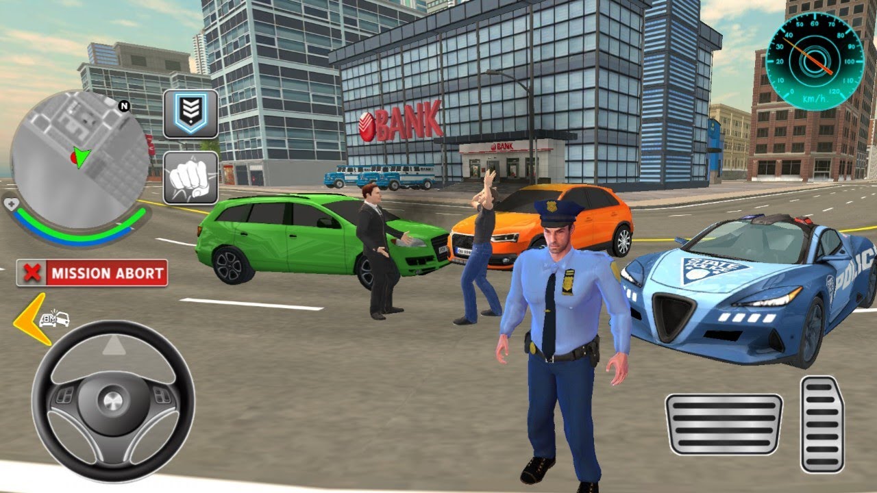 Police car  Chase simulator 3D -Game- Real cop Cars Drawing Simulator 2025 Android gameplay Monsters