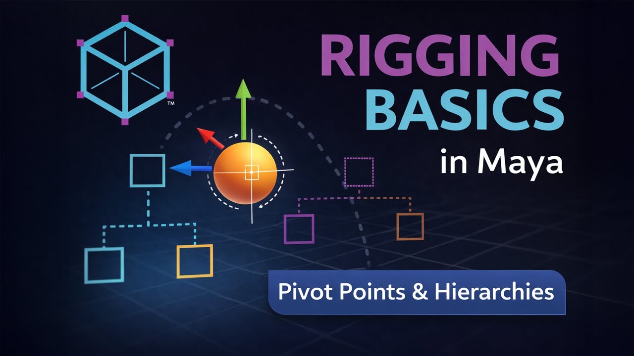 Rigging Basics in Maya – Pivot Points & Simple Hierarchies for Animation