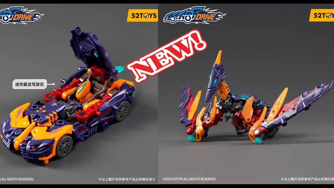 BEASTDRIVE BD-10 Drive Pterano Build up and transform pterosaur or race car