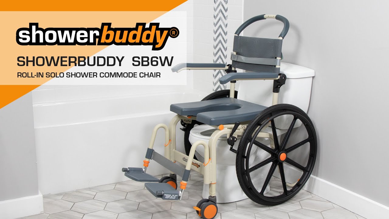 ShowerBuddy SB6w Roll-in Solo Shower Commode Chair