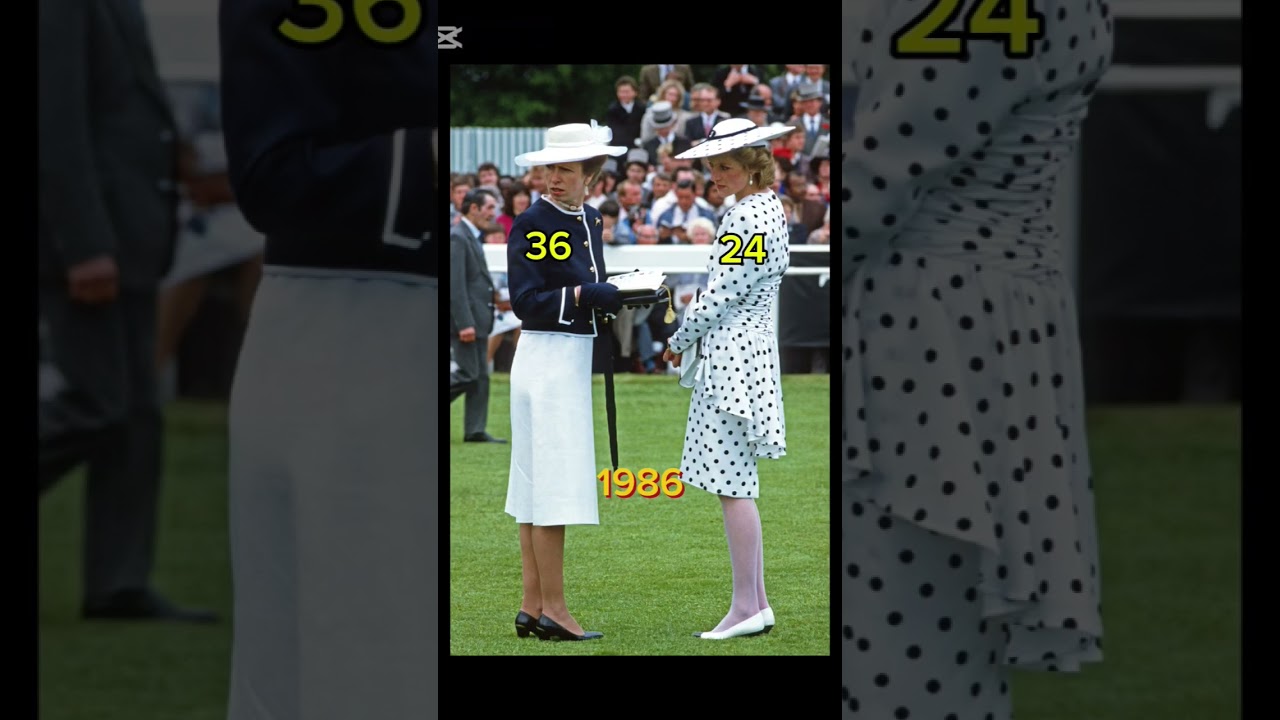 princess anne with Princess diana then and now | #royal #britishroyalfamily #royals #uk