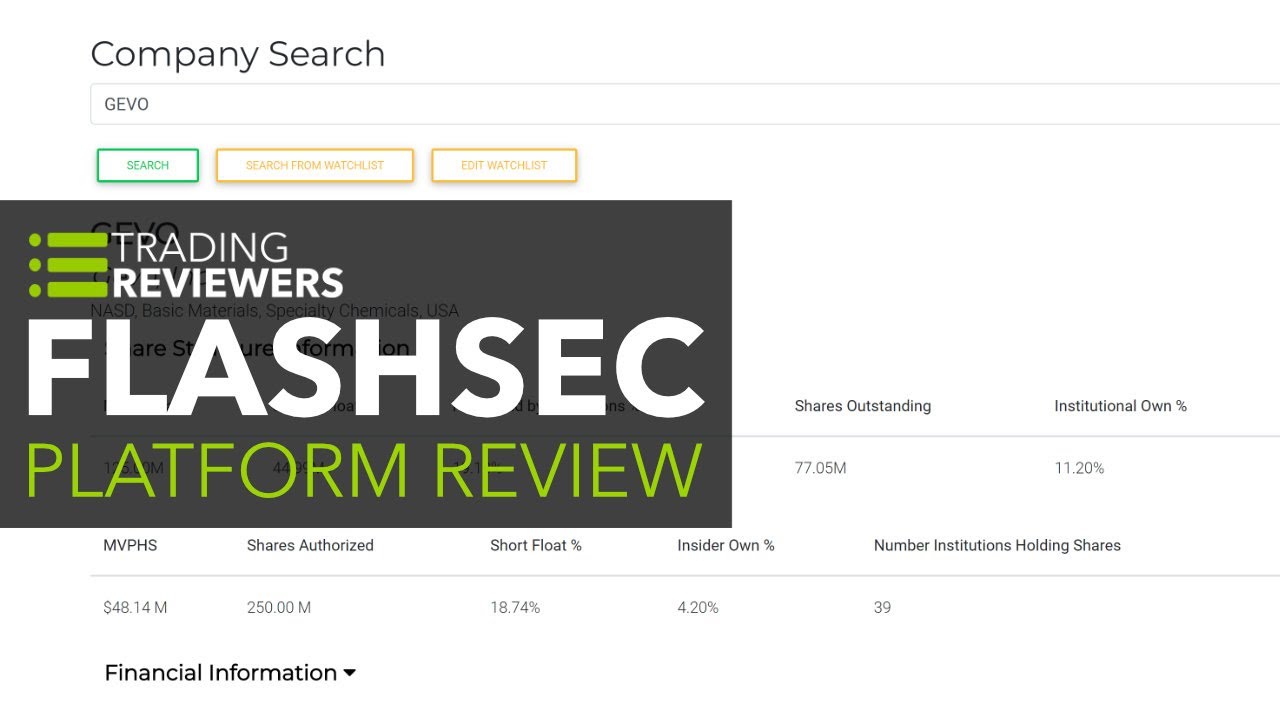 FlashSEC Review: How to Streamline Your SEC Filings Research