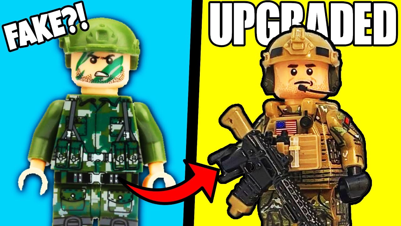 I Upgraded Every LEGO MILITARY SOLDIER Minifigure...