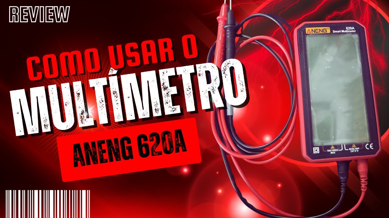 Como usar o multímetro • Aneng 620A - Smart Multímetro