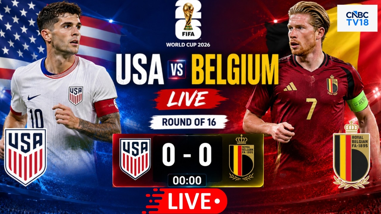 🔴USA Vs Belgium LIVE: FIFA World Cup 2026 Round of 16 Knockout | USMNT | Lukaku vs Balogun | N18G