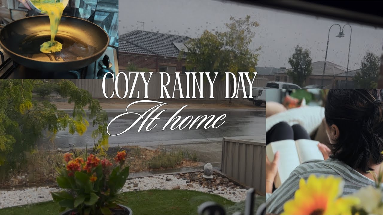 A Rainy Cozy Day at home 🌧️ 🏡 Rain, coffee & cozy cooking 🍳 | Slow living vlog
