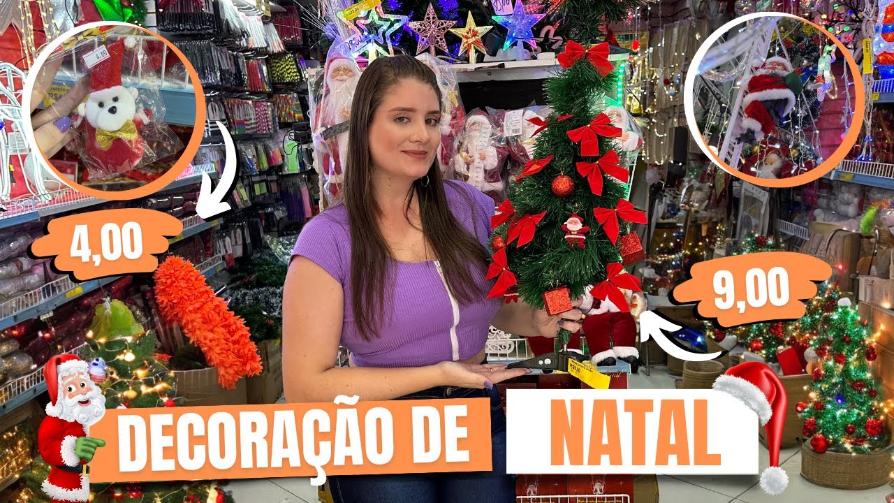 DECORAÇÃO DE NATAL NA 25 DE MARÇO - LOJA JMS IMPORTADORA VAREJO E ATACADO