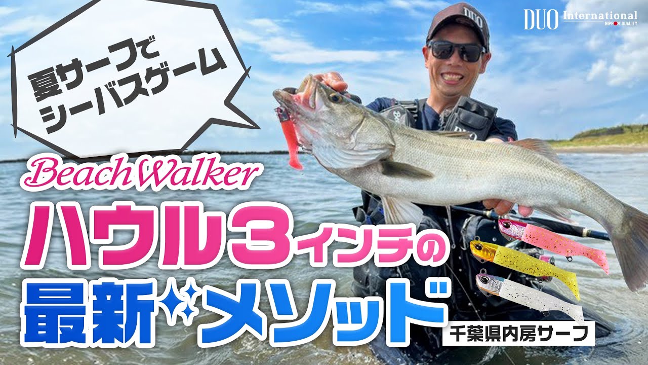 真夏のサーフゲーム！ビーチウォーカー ハウル３インチ最新メソッド！