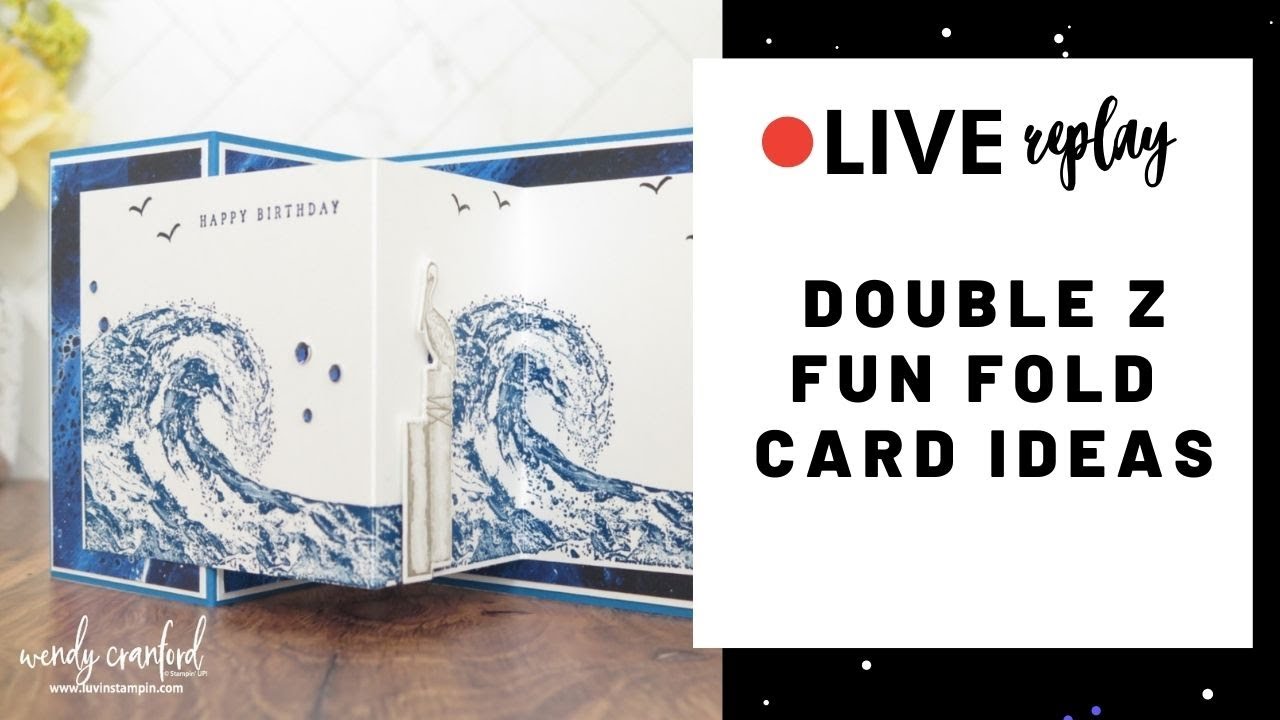 🔴  Double Z Fun Fold Handmade Card Ideas
