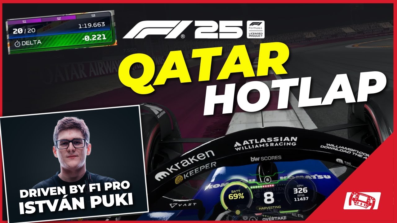 F1 25 Qatar Hotlap, автор Иштван Пуки **1:19,679**