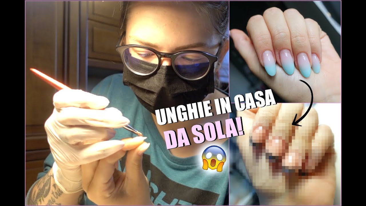 MI FACCIO LE UNGHIE IN CASA DA SOLA😱 *Mental breakdown*