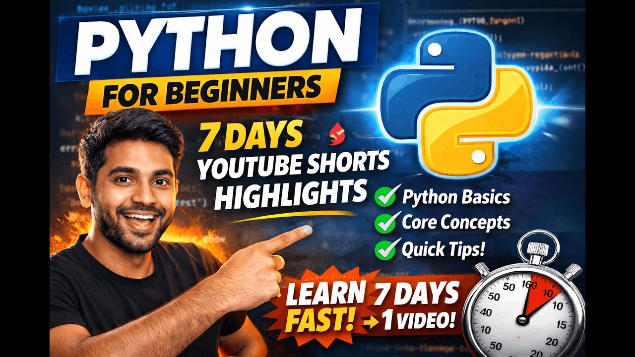 Python Basics Explained in 8 Minutes 🔥 | Beginner Guide