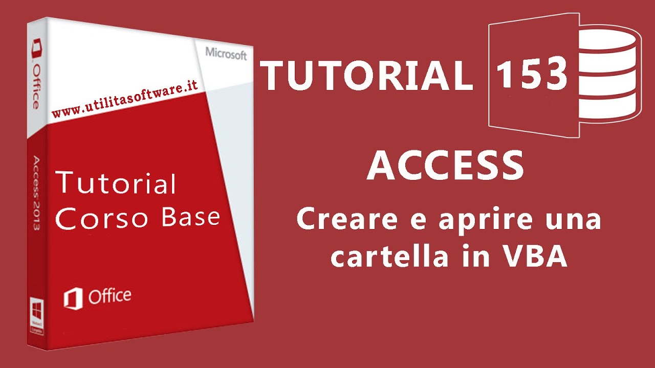 Access: Creare e aprire una cartella in VBA - Tutorial 153