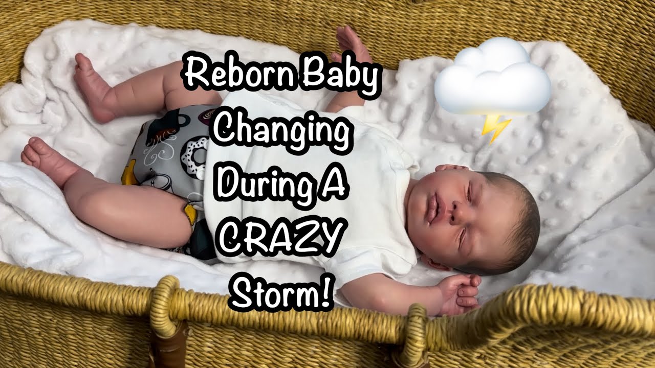 That Was The Problem! Reborn Baby Change And Chat In A Crazy Storm!
