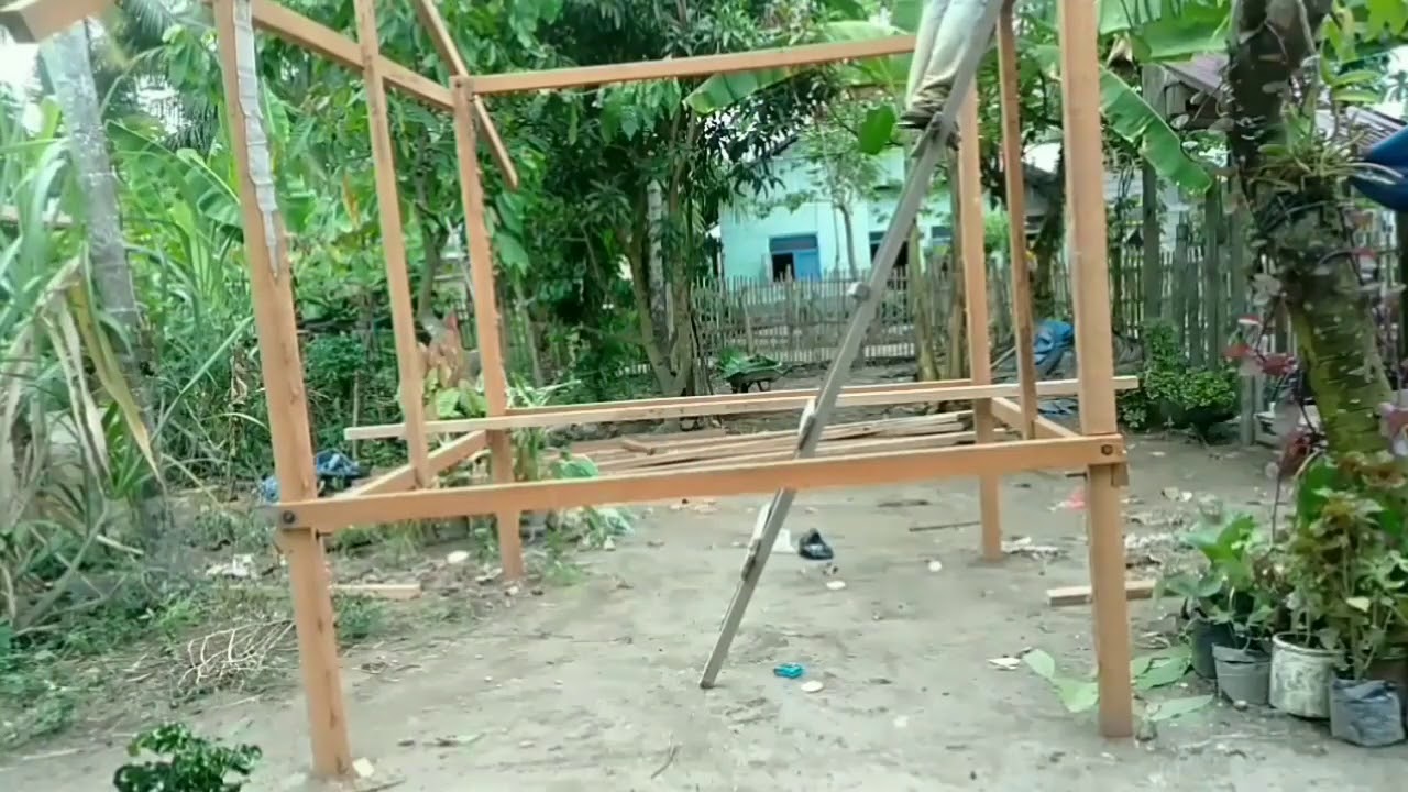 cara membuat balai santai.