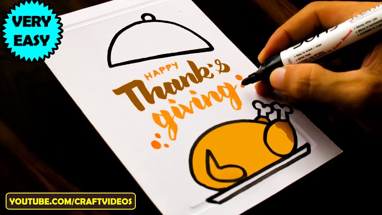 THANKSGIVING DAY CARD IDEAS | THANKSGIVING DAY DRAWING