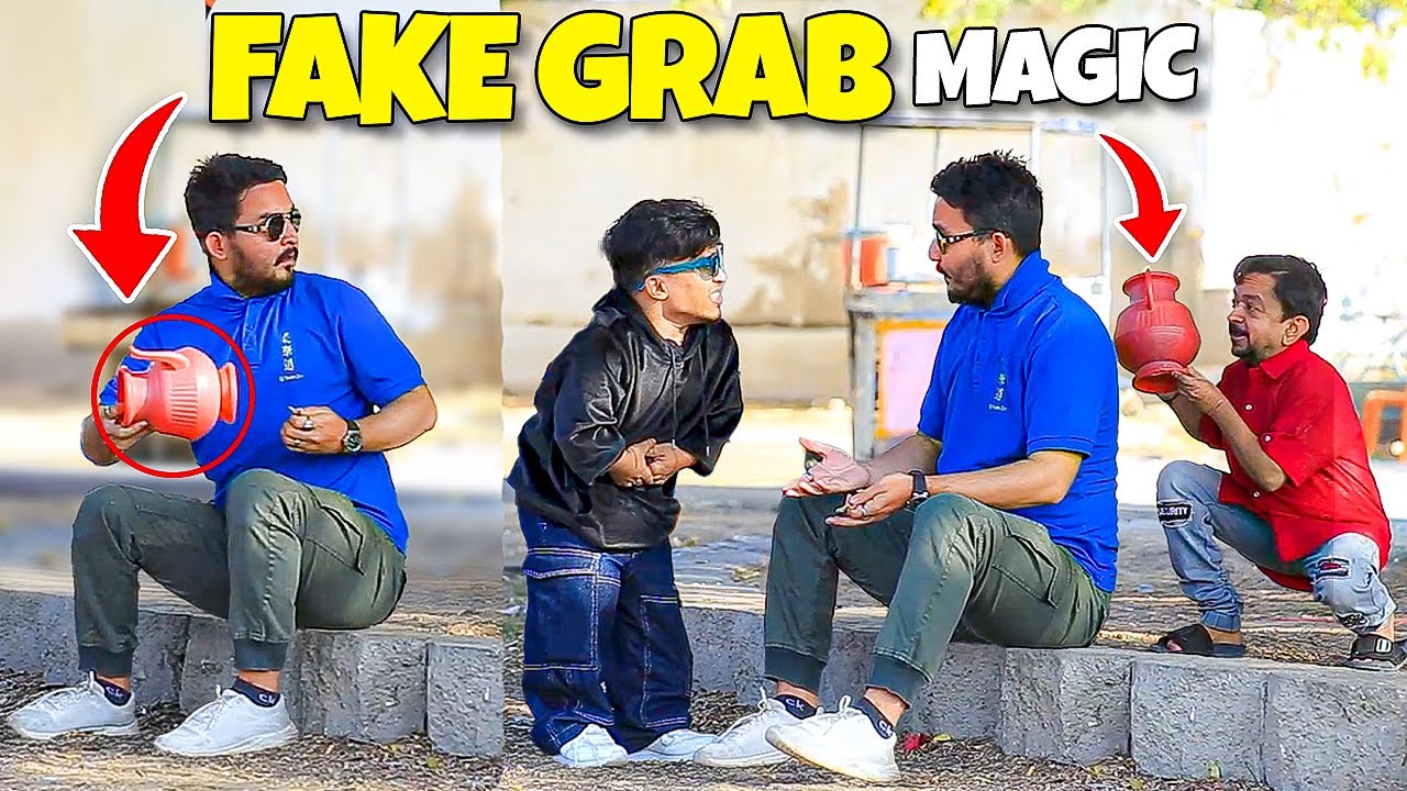 Fake Grab Magic Prank - Funny Reactions - | @NewTalentOfficial