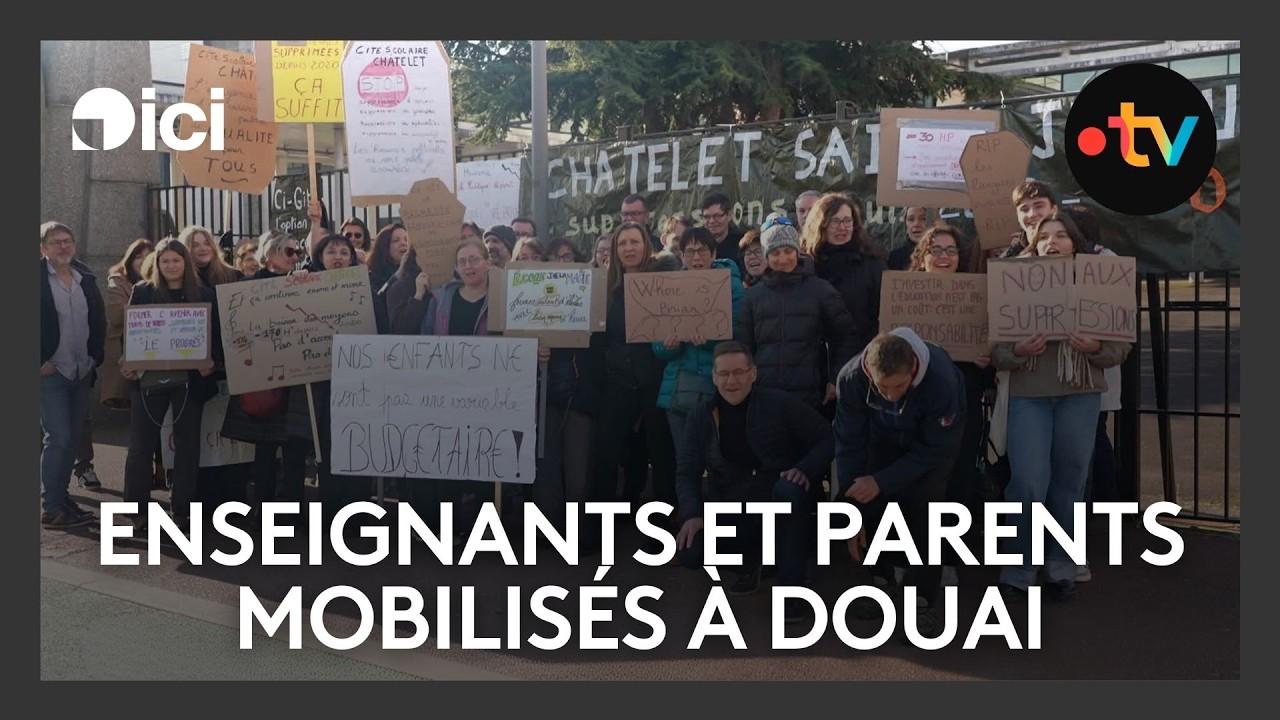 170 heures de cours supprimées : enseignants et parents mobilisés à Douai