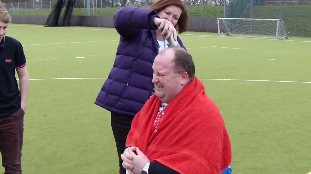 Ivanhoe College Head Shaves Head for Comic Relief 2013