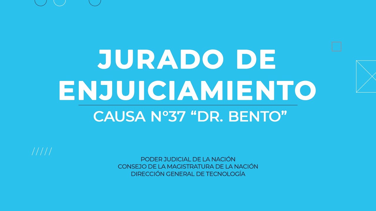 Jurado de Enjuiciamiento - Causa Bento [Veredicto]