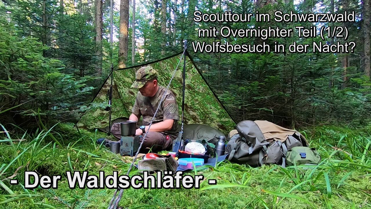 Scouttour im Schwarzwald mit Overnighter (1/2) Wolfsbesuch in der Nacht?