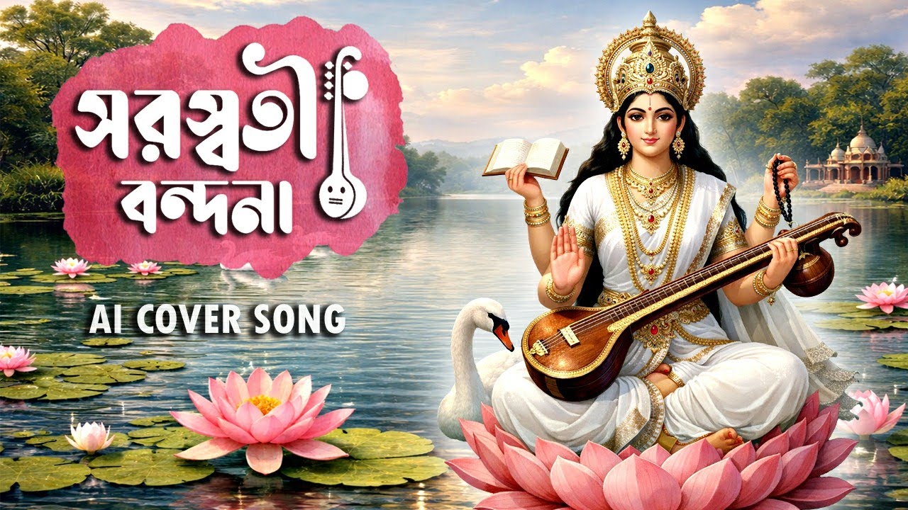 সরস্বতী বন্দনা | Saraswati Bandana | Shreya Ghoshal & Swapnil Bandodkar | Devotional AI Cover Song