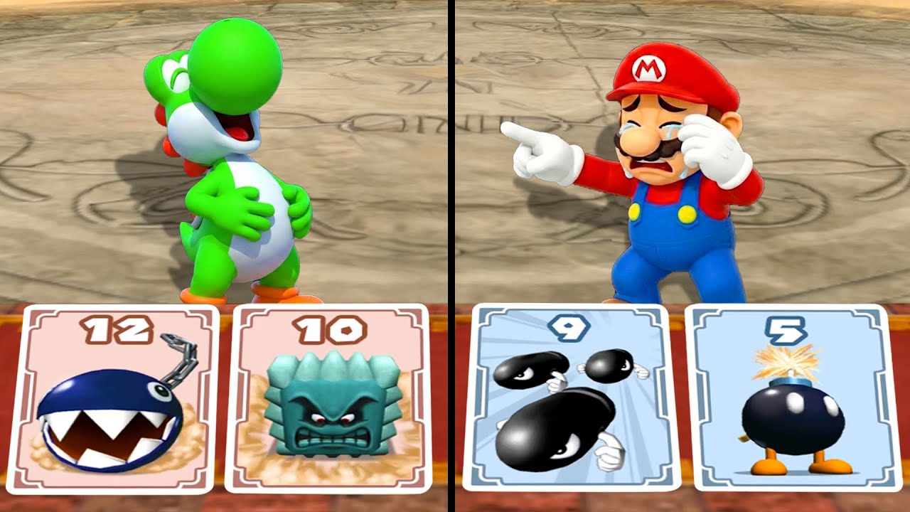 【マリオパーティシリーズ】ヨッシー VS マリオ！因縁のライバル対決、勝つのはどっちだ！？4K UHD (2160P)