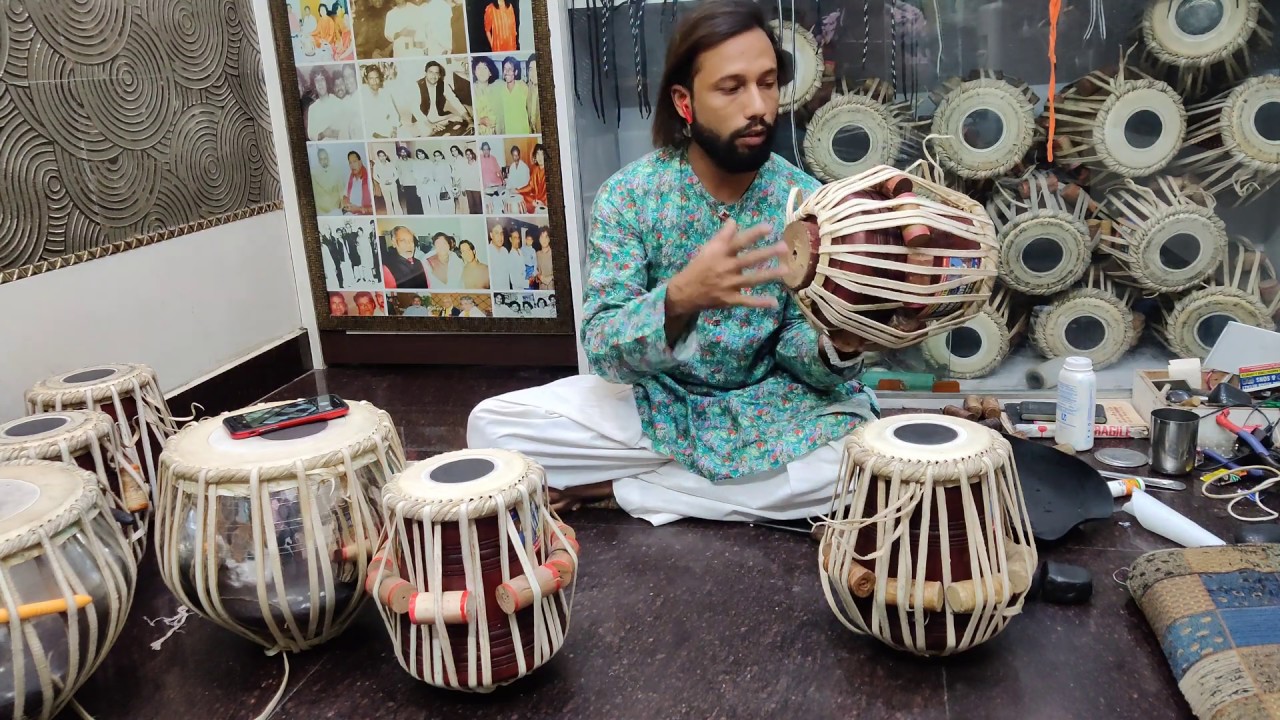Professional tabla maker teach how you tight your tabla pair with best tuning method