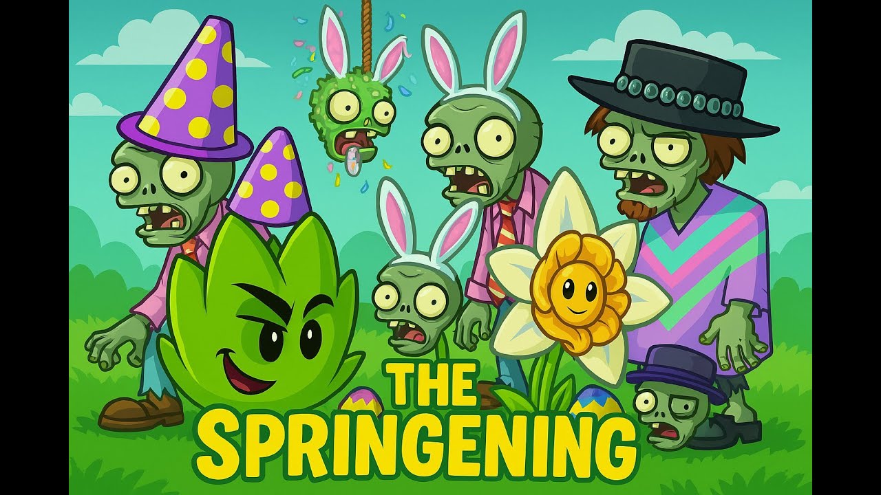 PvZ 2 - The Springening Lvl 10 & 11