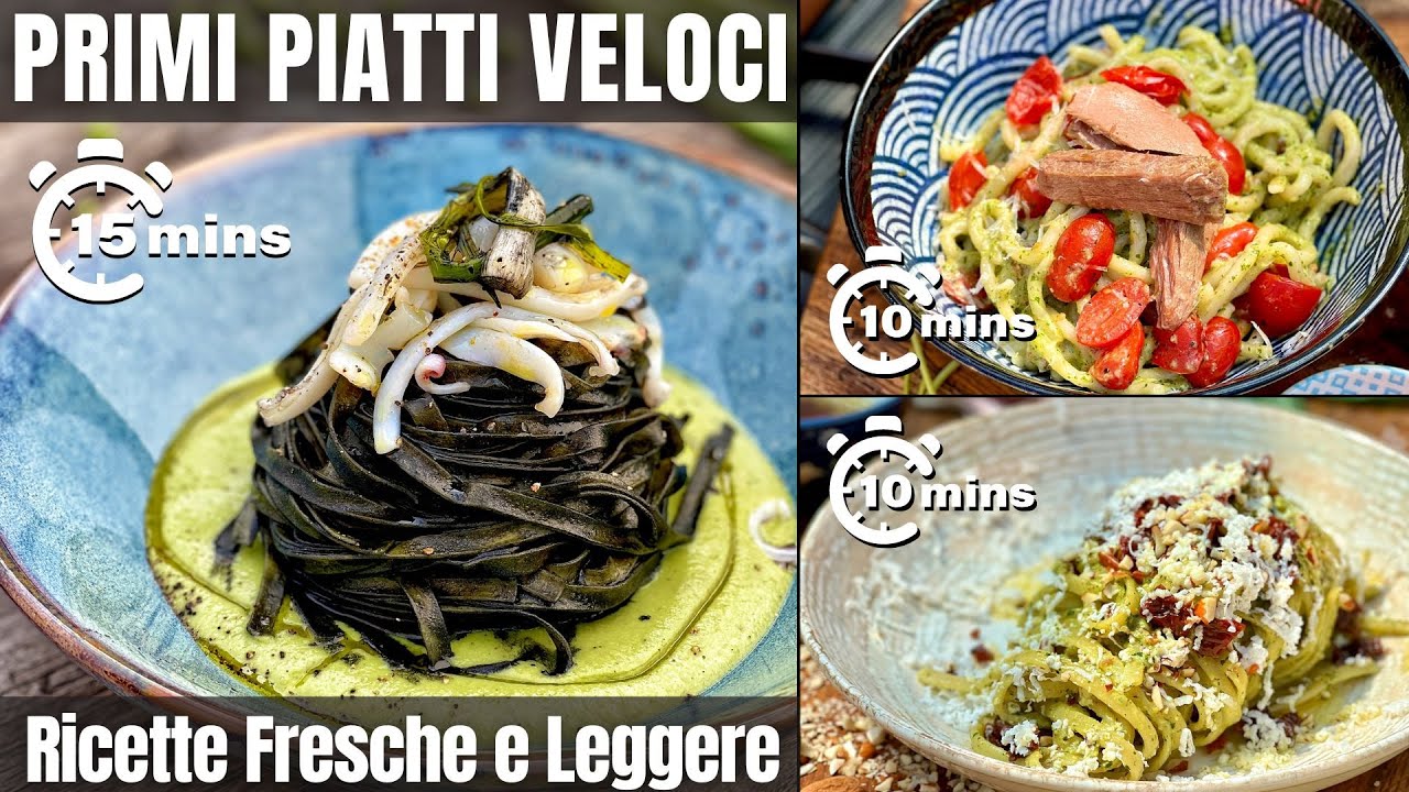 3 PRIMI PIATTI Estivi Veloci e Semplici (PER CHI NON HA TEMPO) Ricette di Chef Max Mariola